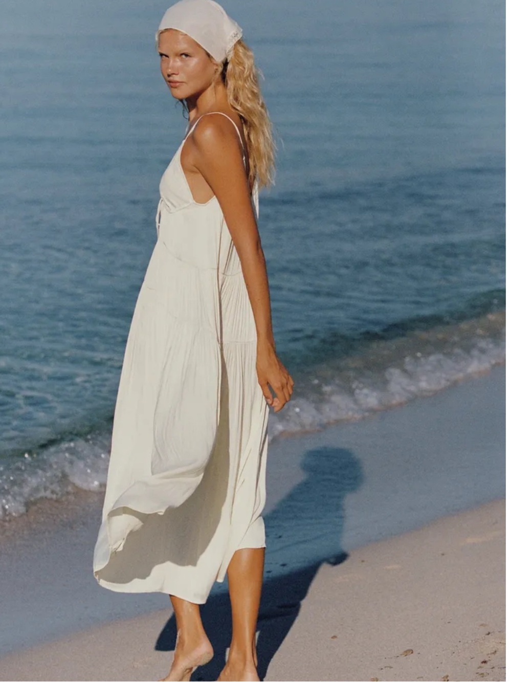 Absolutely stunning butter color, maxi dress from Spanish designer size L-XL.